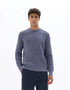 Celio_Blue_Regular Crew Neck Waffle Sweater in Cotton Blend - Anthracite_MEWAFFY_DARK STORM_01