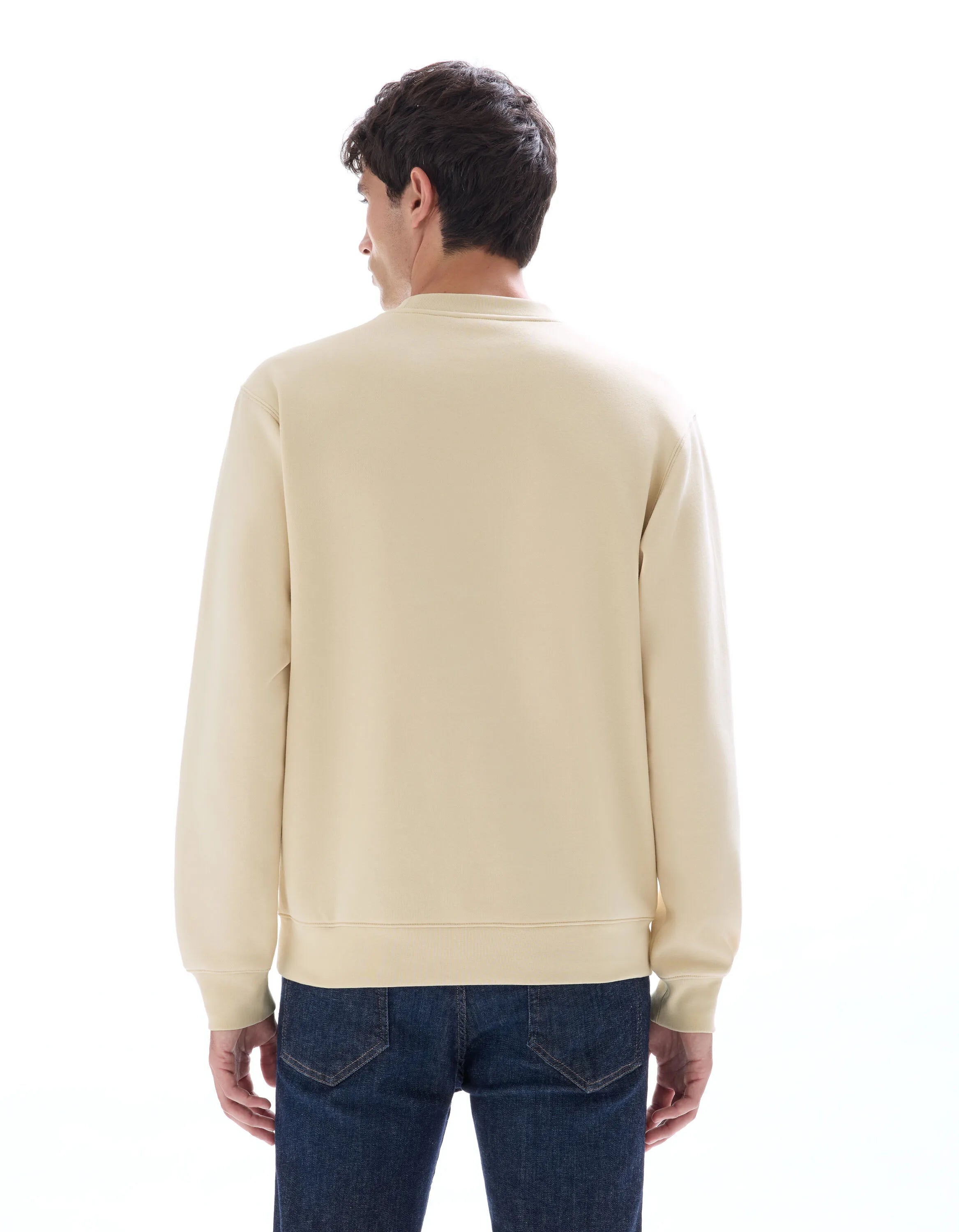 Celio_Creme_Regular Crew Neck Sweatshirt with Asian Print_MEWIND_CREME_03