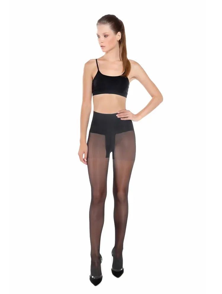 Marie France Noir Women Repos Actif 40 Denier Body Shaping Tights SKU: MF016201_Noir Image 01