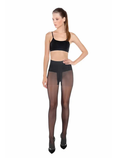 Marie France Noir Women Repos Actif 40 Denier Body Shaping Tights SKU: MF016201_Noir Image 01