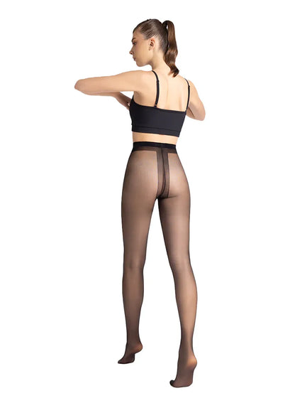 Marie France Noir Women Perla 20 Denier Flat Seam Sheer Tights SKU: MF016801_Noir Image 06