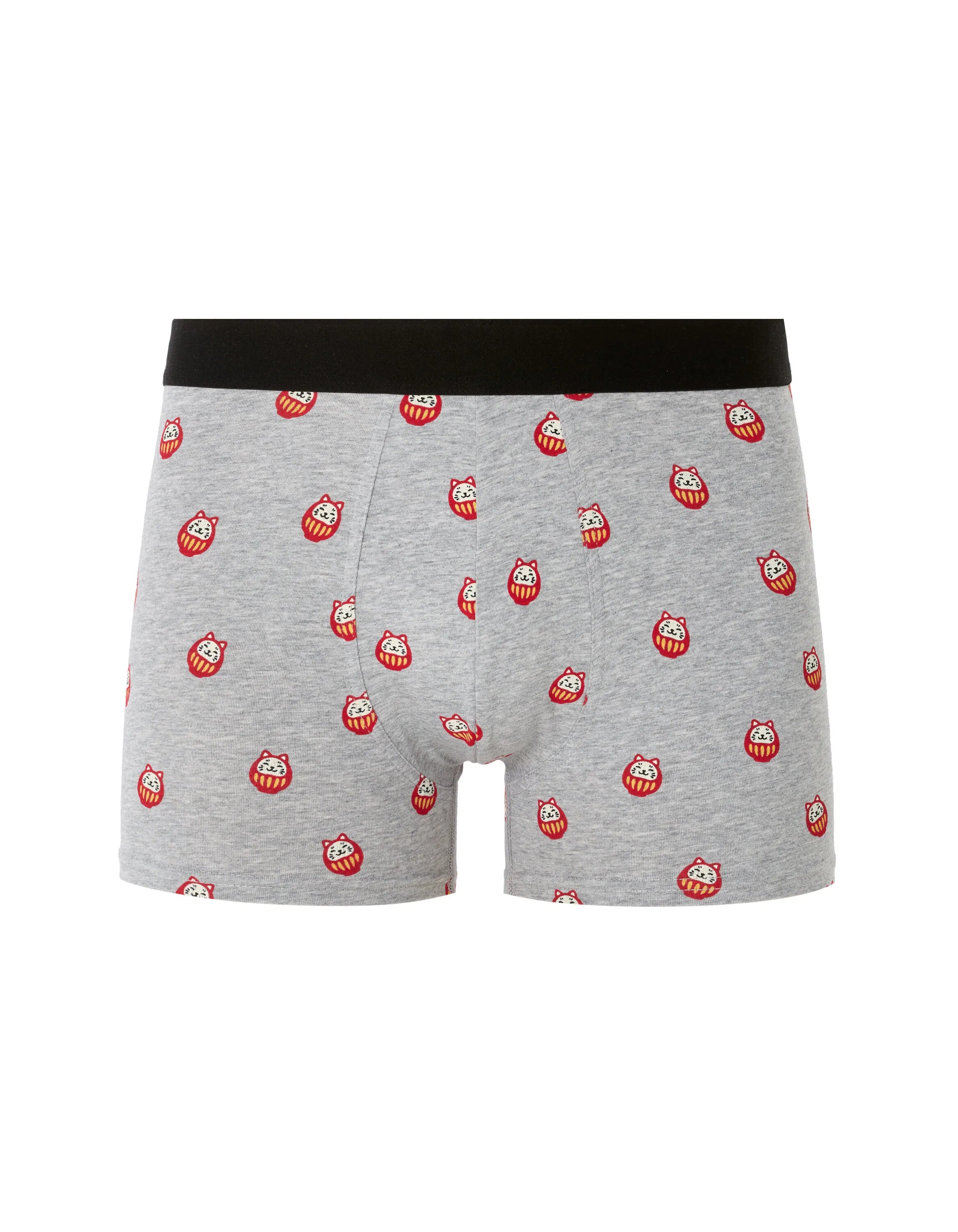 Celio_Light Grey_Lucky Cat Patterned Boxer Shorts_MIBOCAT_LIGHT GREY_01