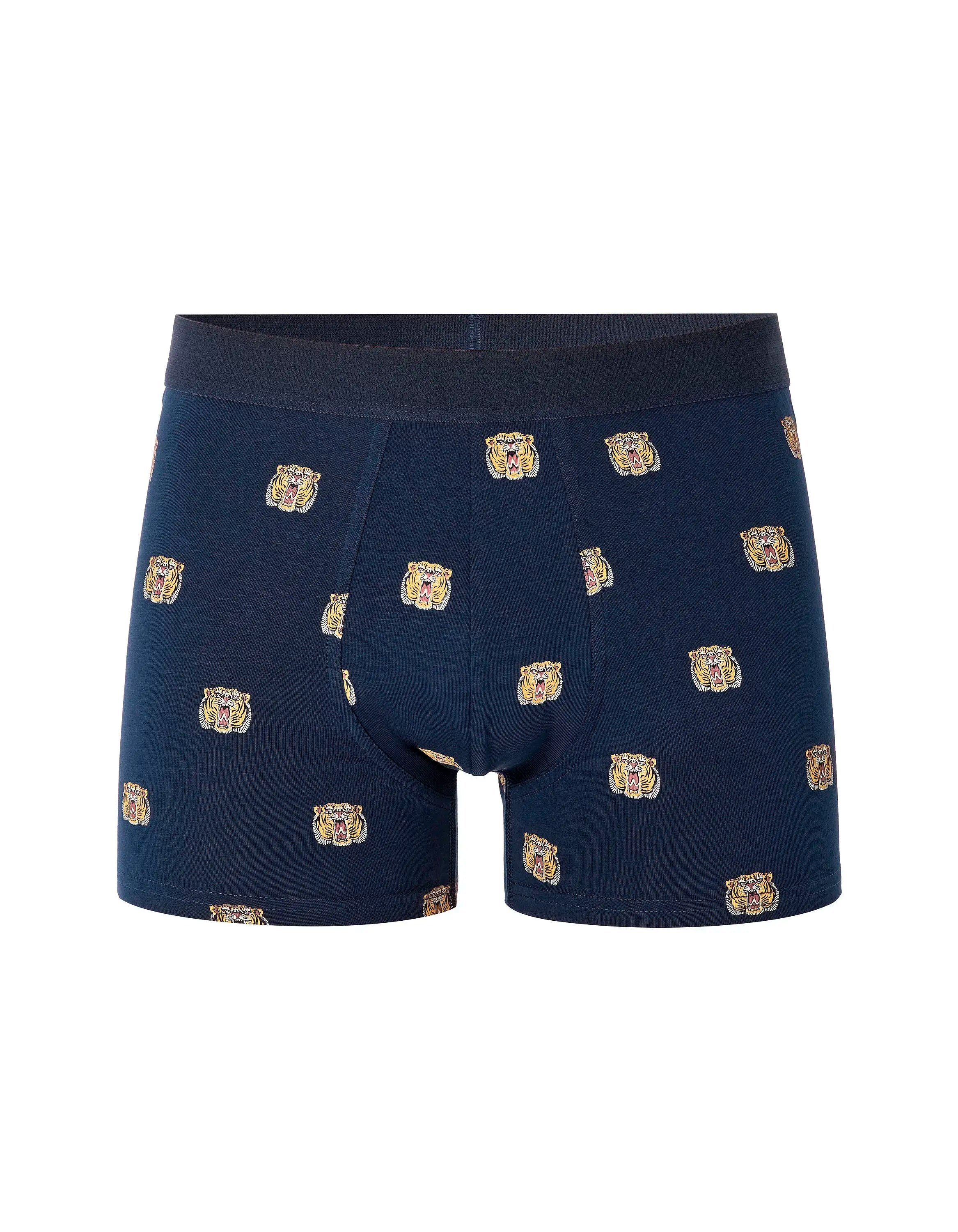 Celio_Navy_Tiger Pattern Boxer Shorts_MIBOTIGER_NAVY_01