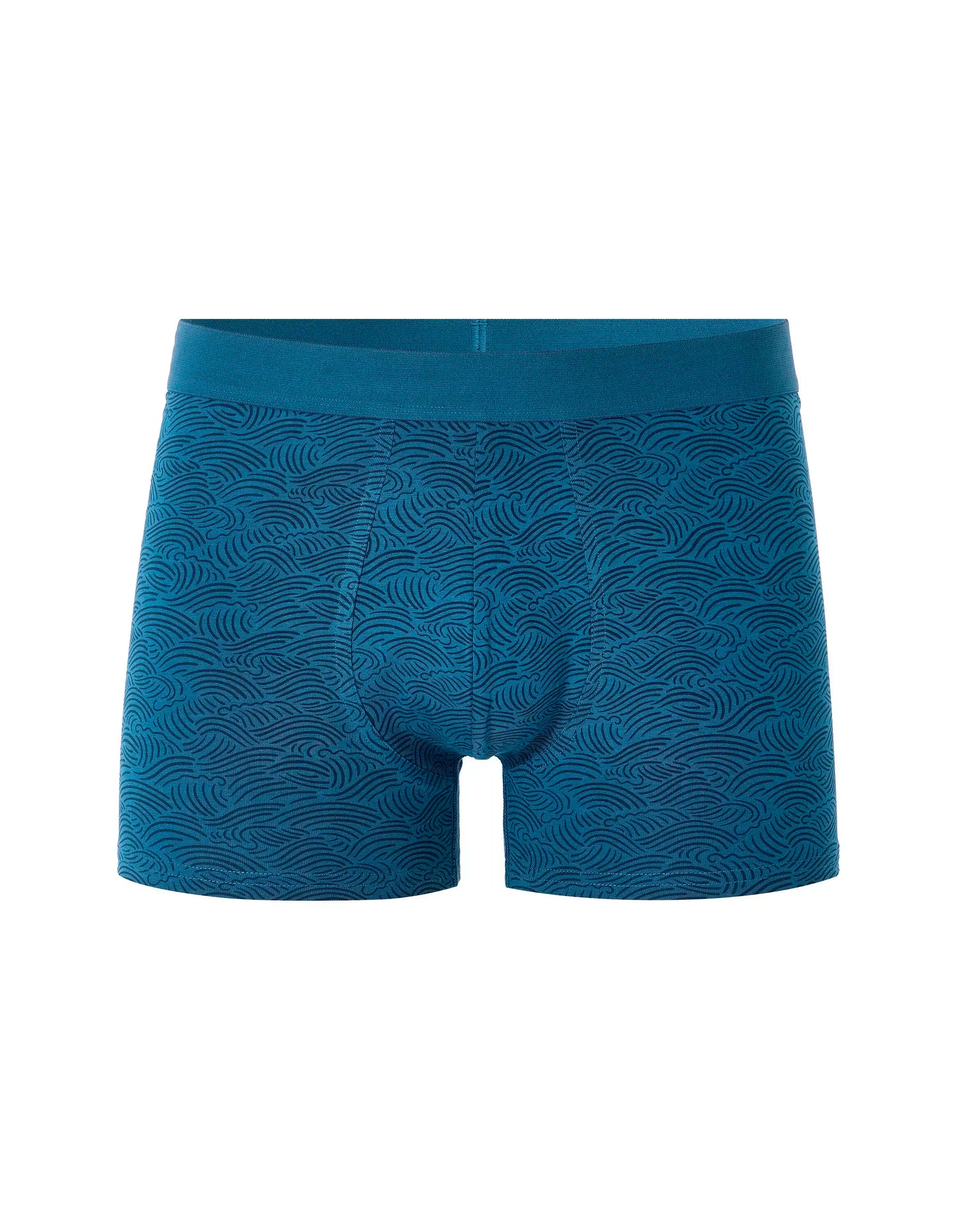 Celio_Blue_Stretch Cotton Wave Pattern Boxer Shorts_MIBOWAVE_BLUE_01