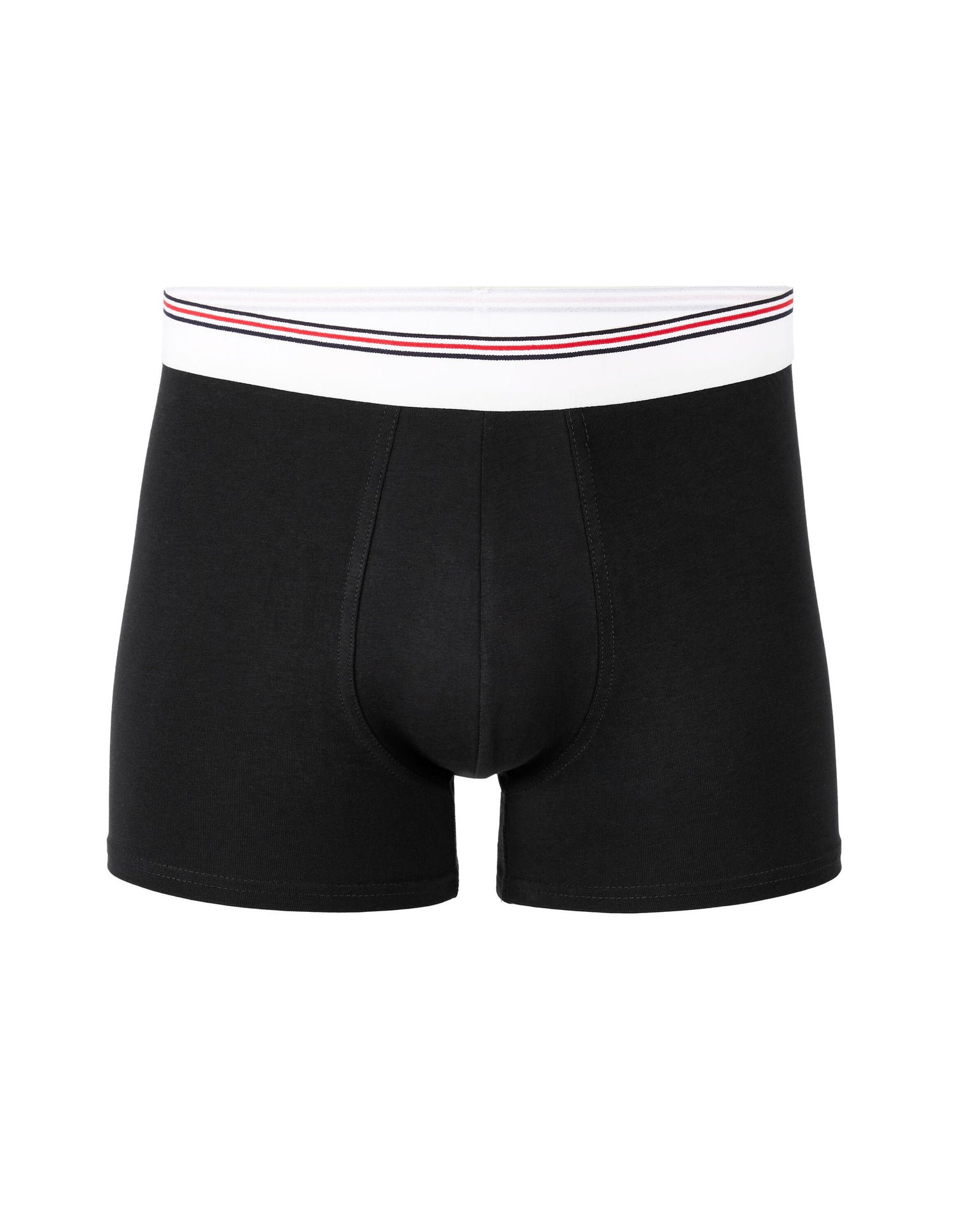 Stretch Cotton Boxer Shorts - Black_01