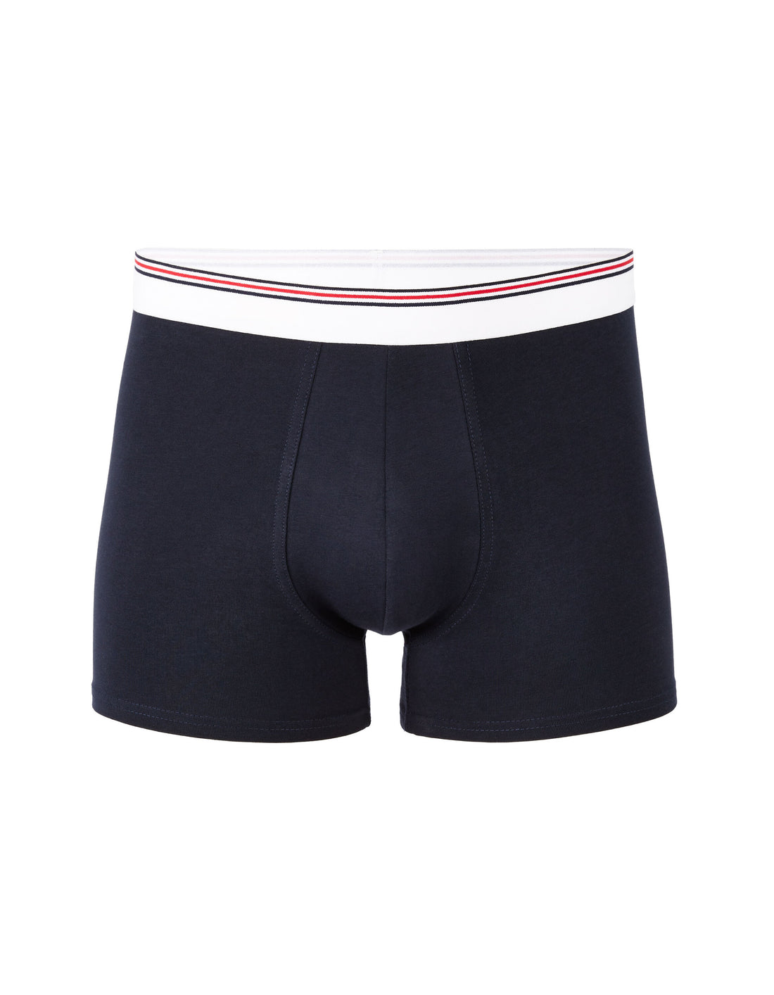 Stretch Cotton Boxer Shorts - Navy_01