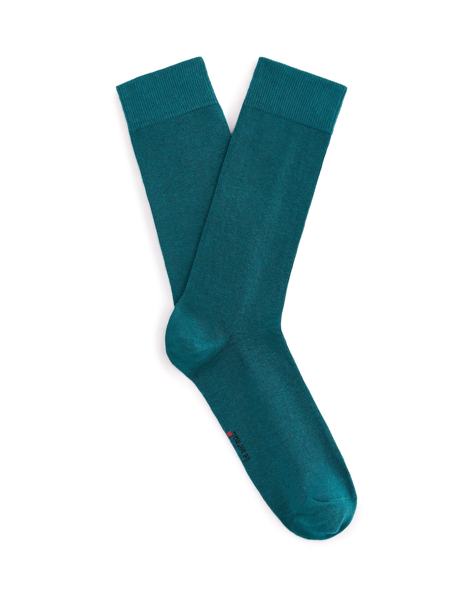 High Cotton Socks - Petrol Blue_01