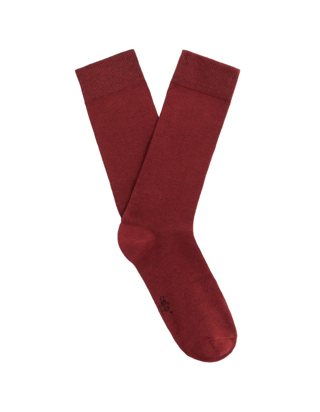 High Cotton Socks - Burgundy_01