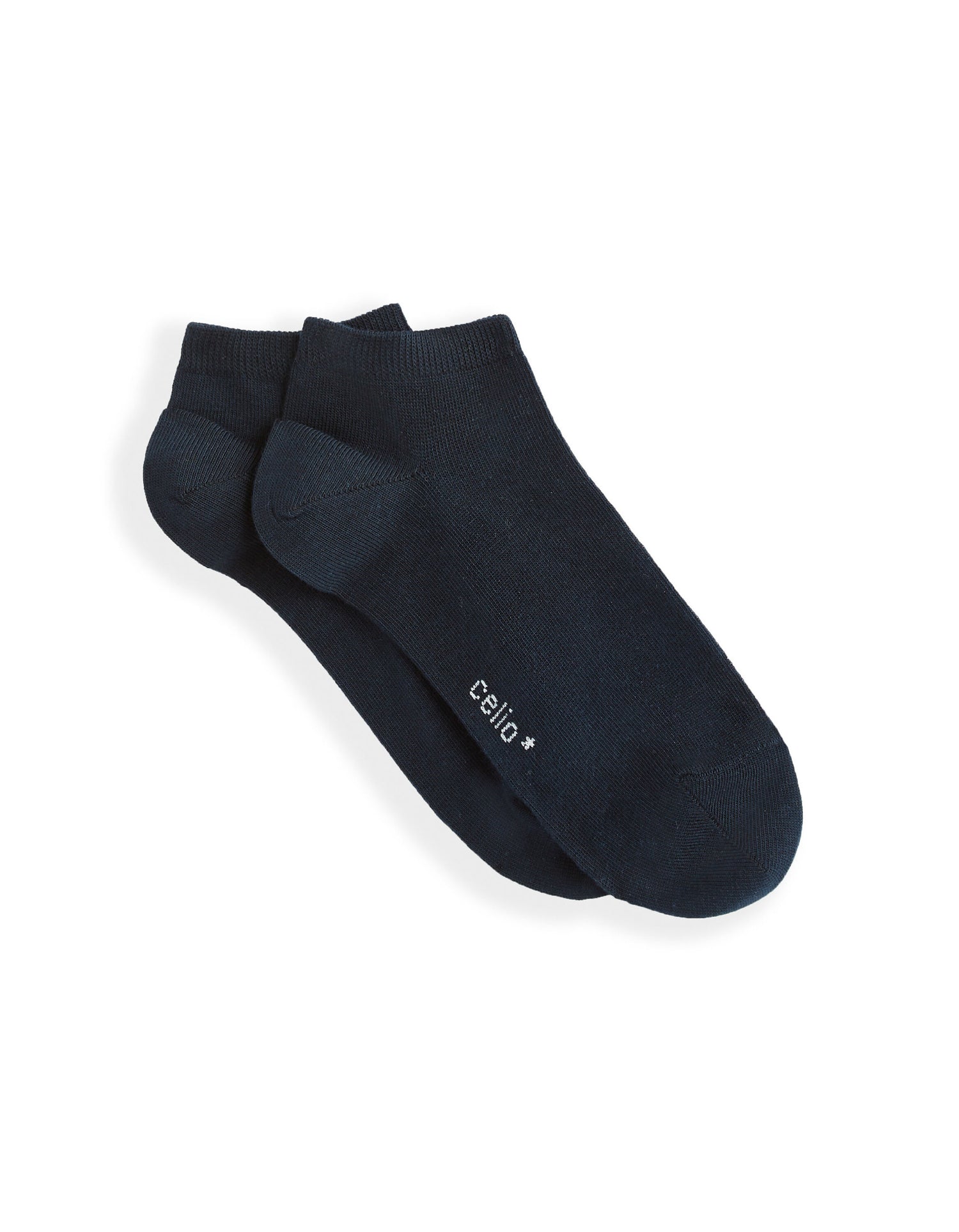 Cotton - Navy Low Socks_01