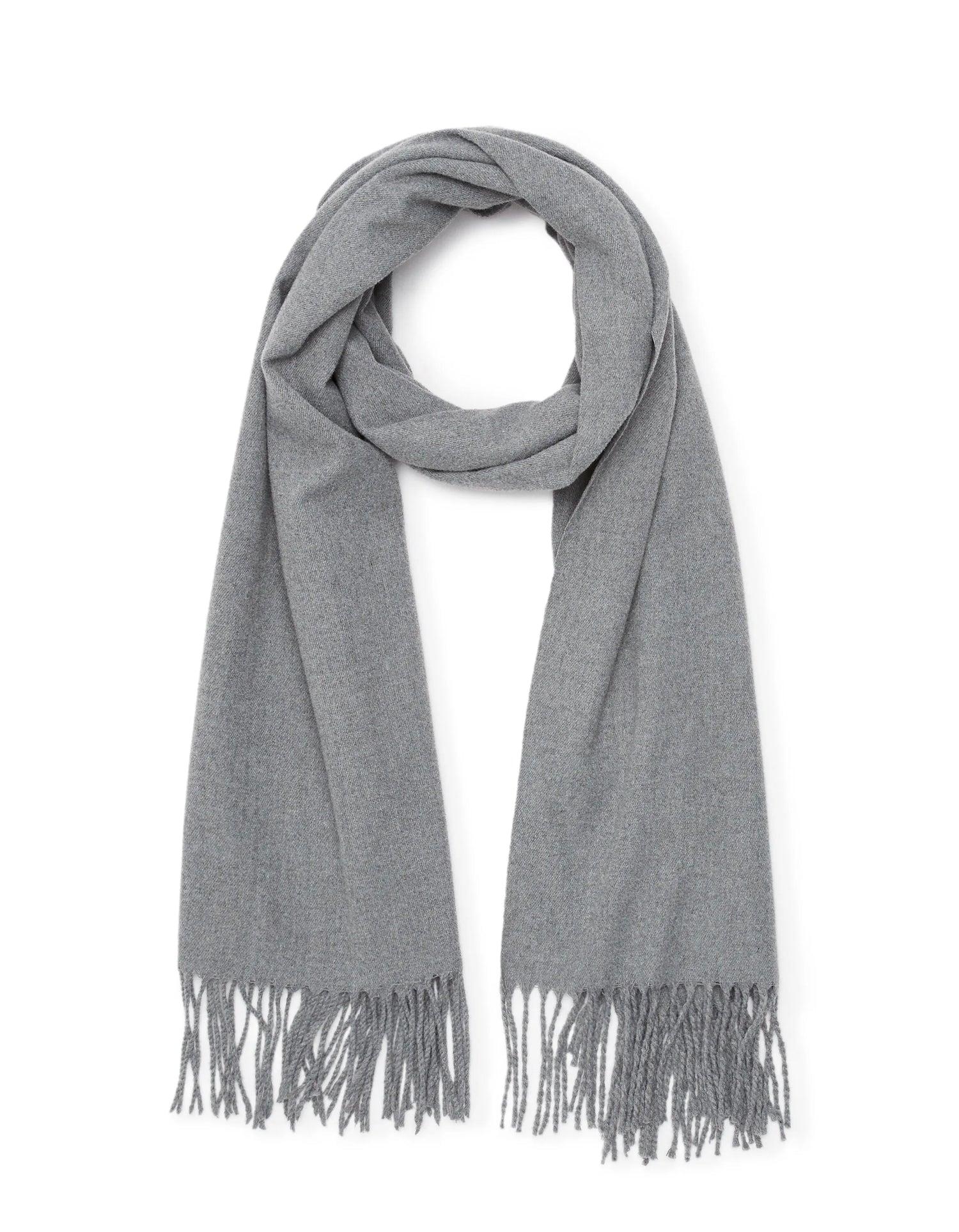 Celio_Grey Mel_Warm Scarf with Fringes_MISCAFACE_GREY MEL_01