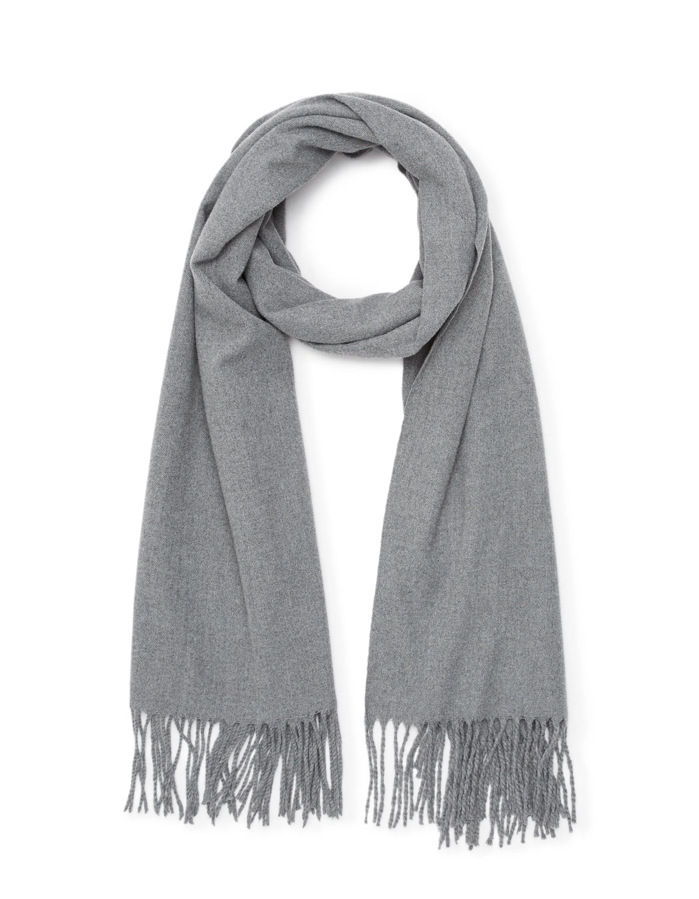 Celio_Grey Mel_Warm Scarf with Fringes_MISCAFACE_GREY MEL_01