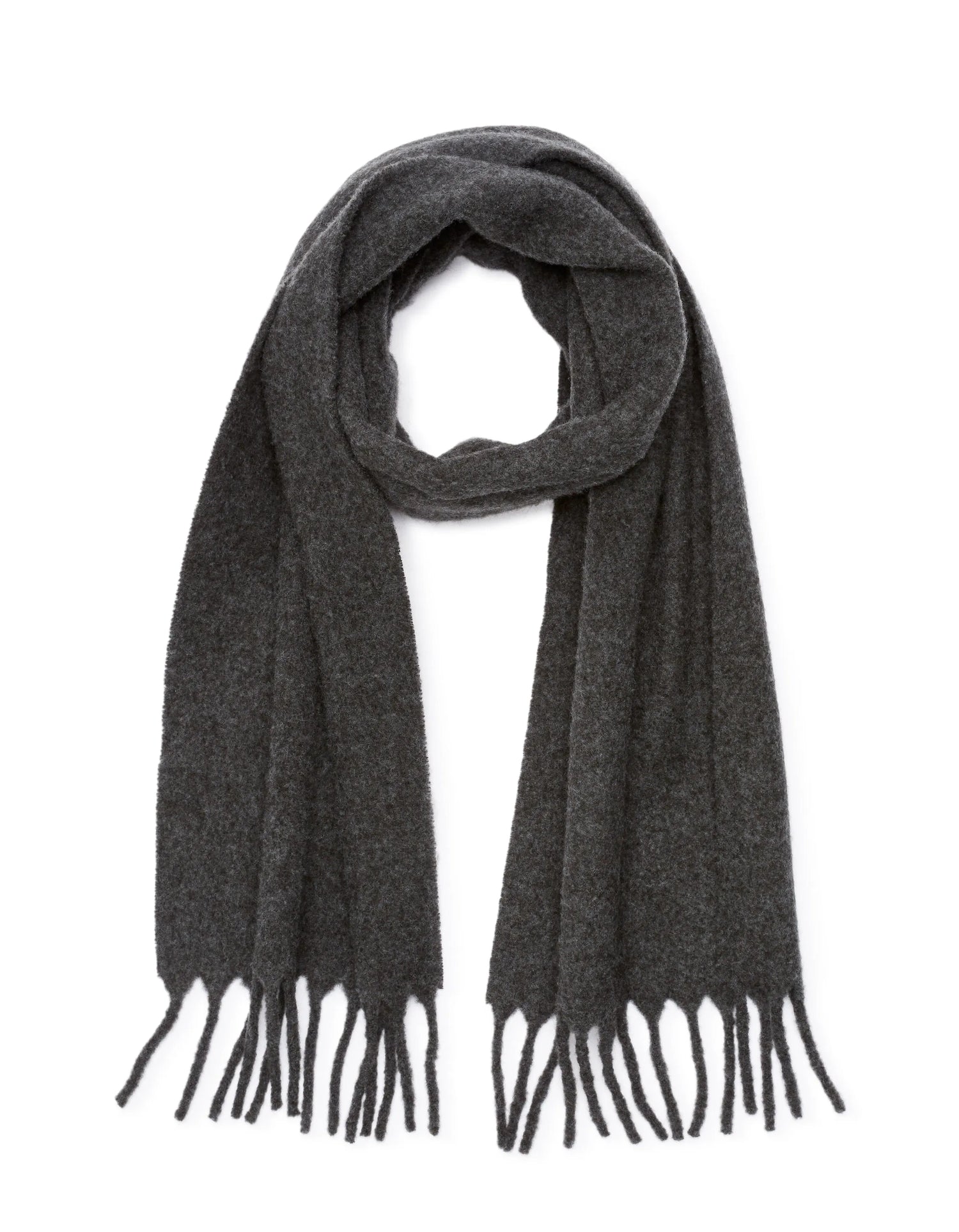 Celio_Dark Grey Mel_Wool Blend Scarf_MISCAROU_DARK GREY MEL_01