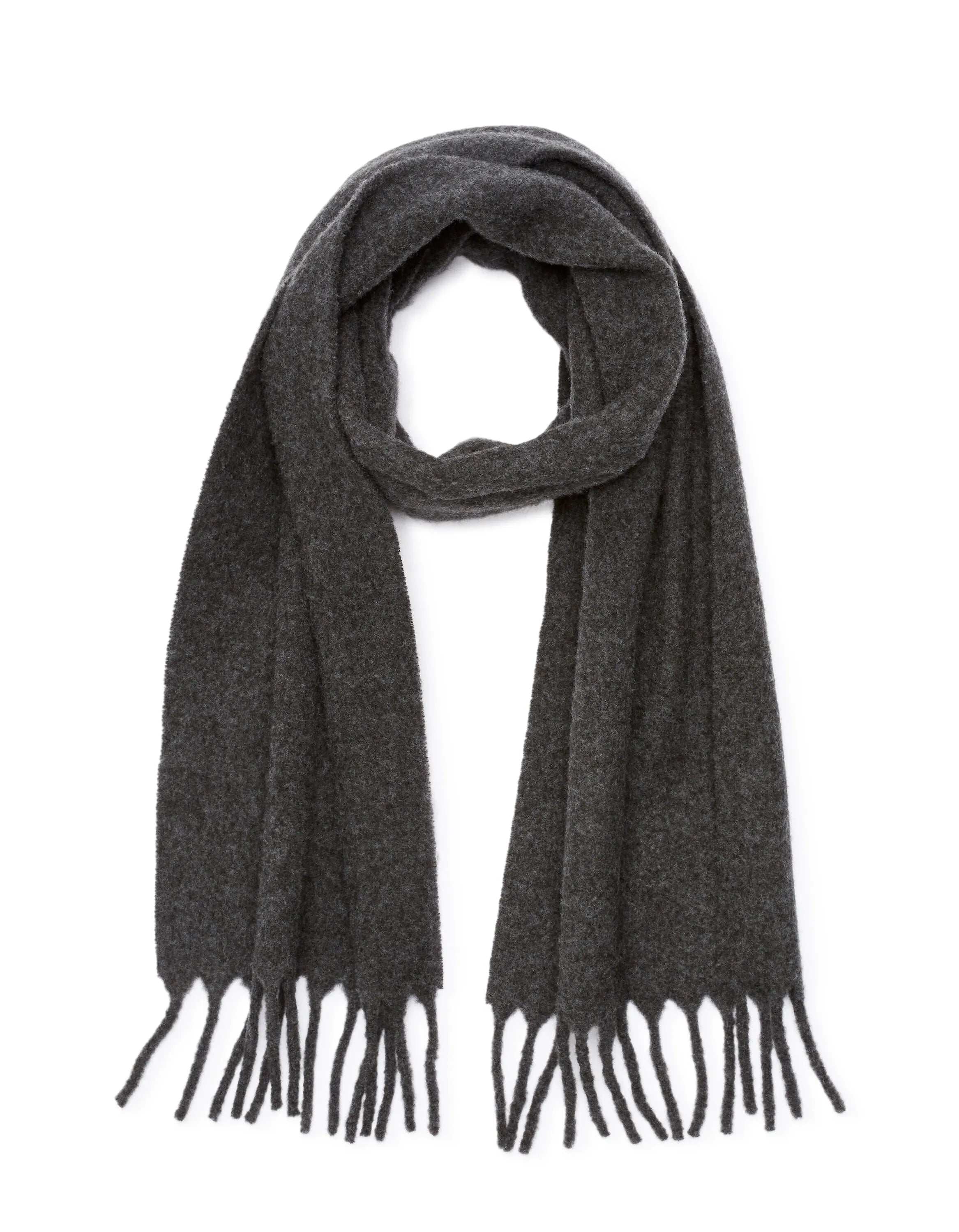 Celio_Dark Grey Mel_Wool Blend Scarf_MISCAROU_DARK GREY MEL_01