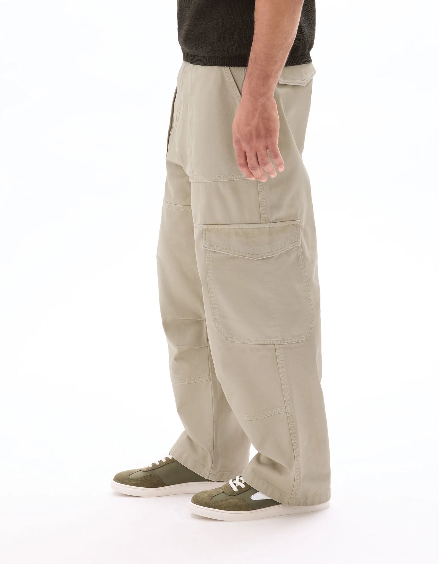 Celio_Beige Clair_100% Cotton Baggy Cargo Pants_MOBAGO_BEIGE CLAIR_04