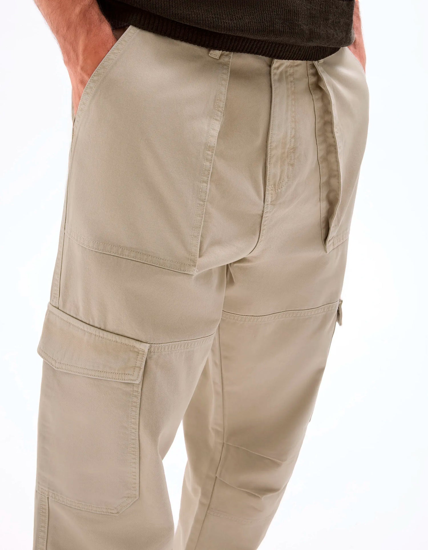 Celio_Beige Clair_100% Cotton Baggy Cargo Pants_MOBAGO_BEIGE CLAIR_05