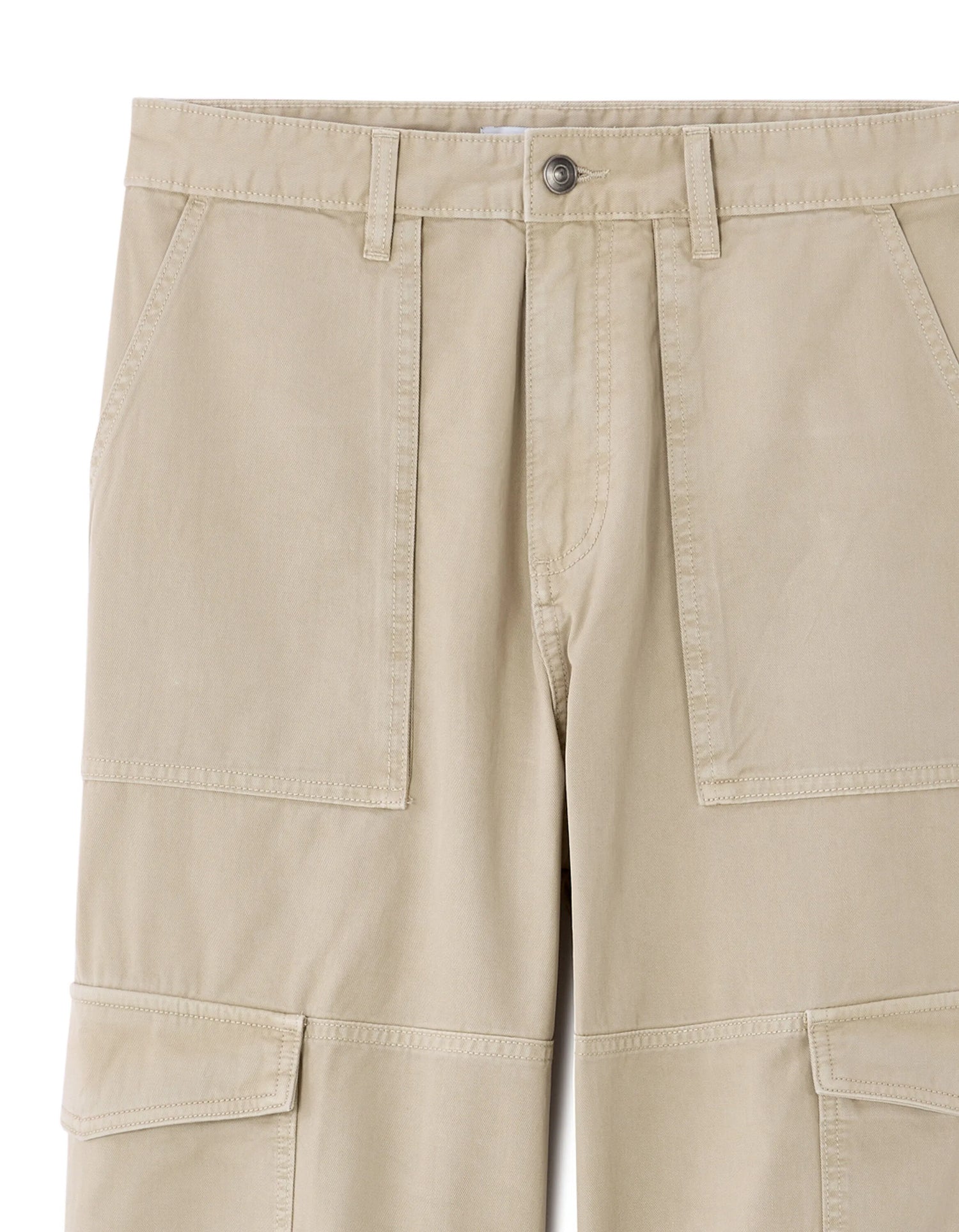 Celio_Beige Clair_100% Cotton Baggy Cargo Pants_MOBAGO_BEIGE CLAIR_07