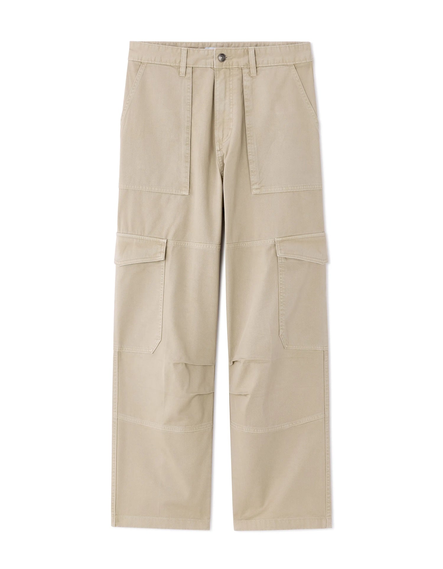 Celio_Beige Clair_100% Cotton Baggy Cargo Pants_MOBAGO_BEIGE CLAIR_08