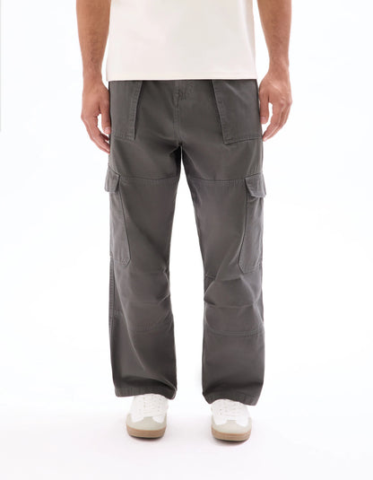 Celio_Grey_Baggy Cargo Pants 100% Cotton_MOBAGO_GREY_02