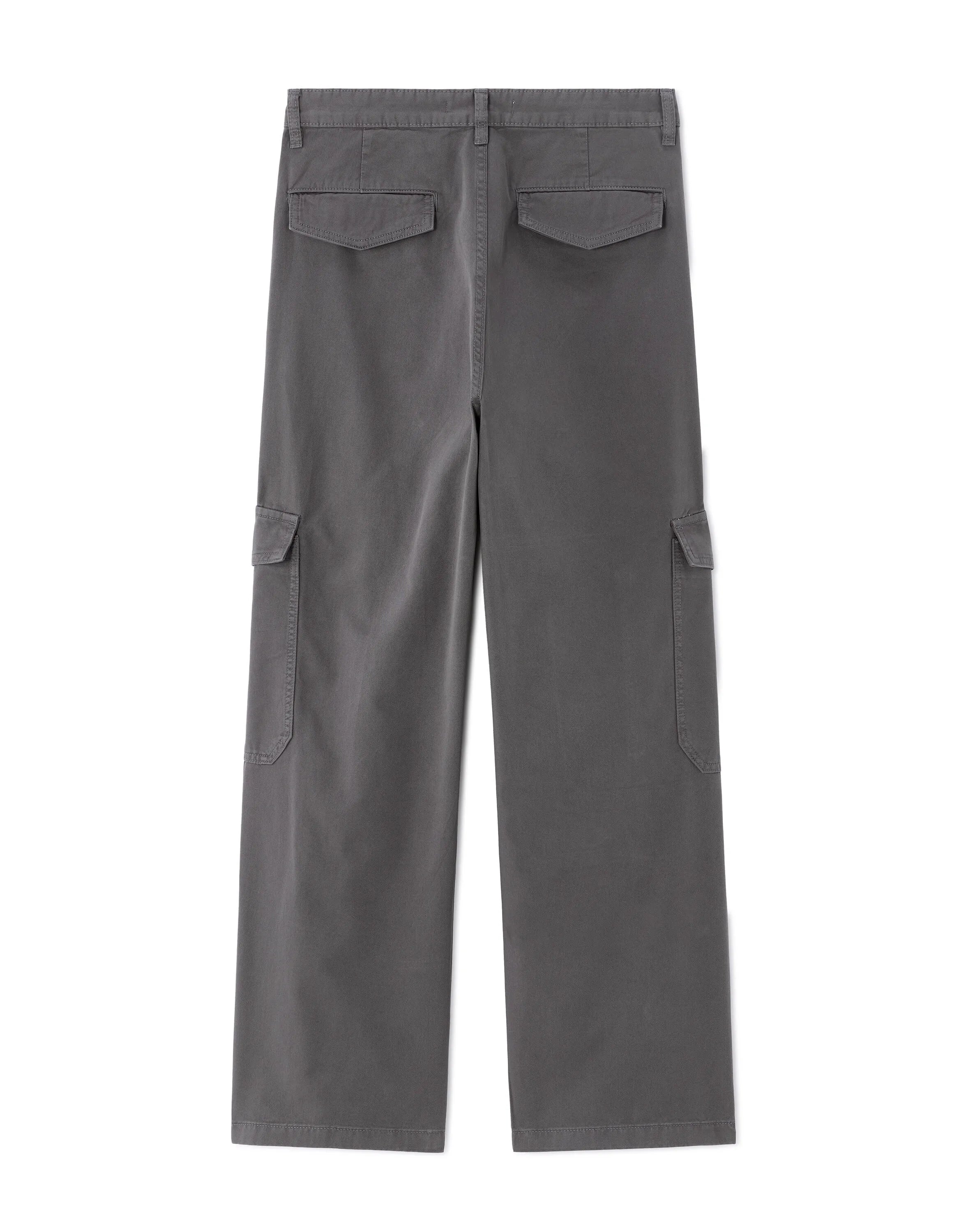 Celio_Grey_Baggy Cargo Pants 100% Cotton_MOBAGO_GREY_06
