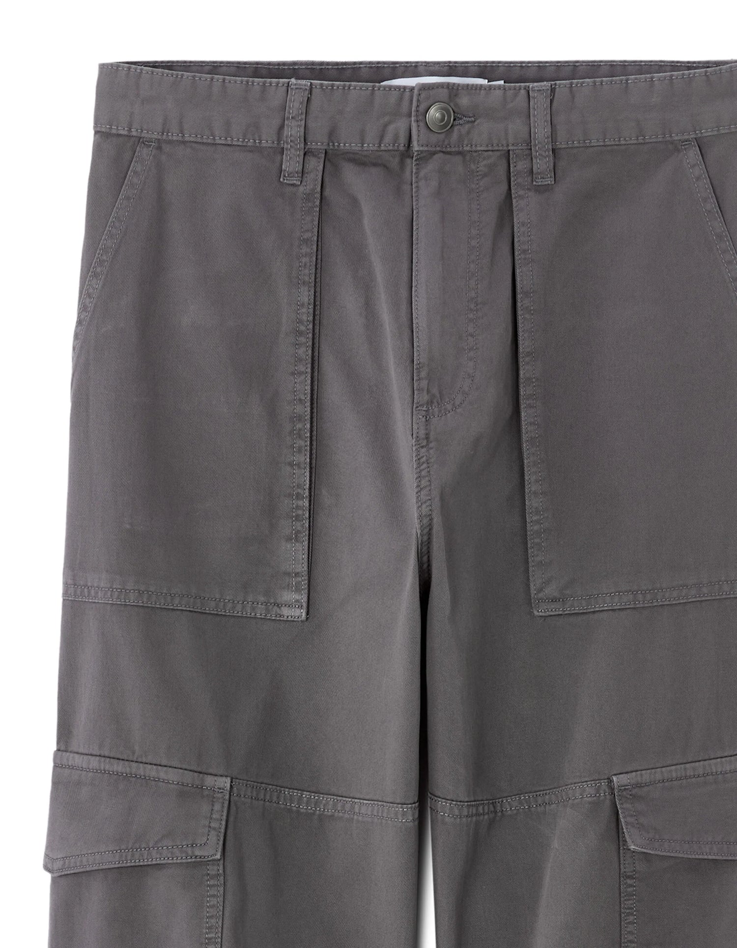 Celio_Grey_Baggy Cargo Pants 100% Cotton_MOBAGO_GREY_08