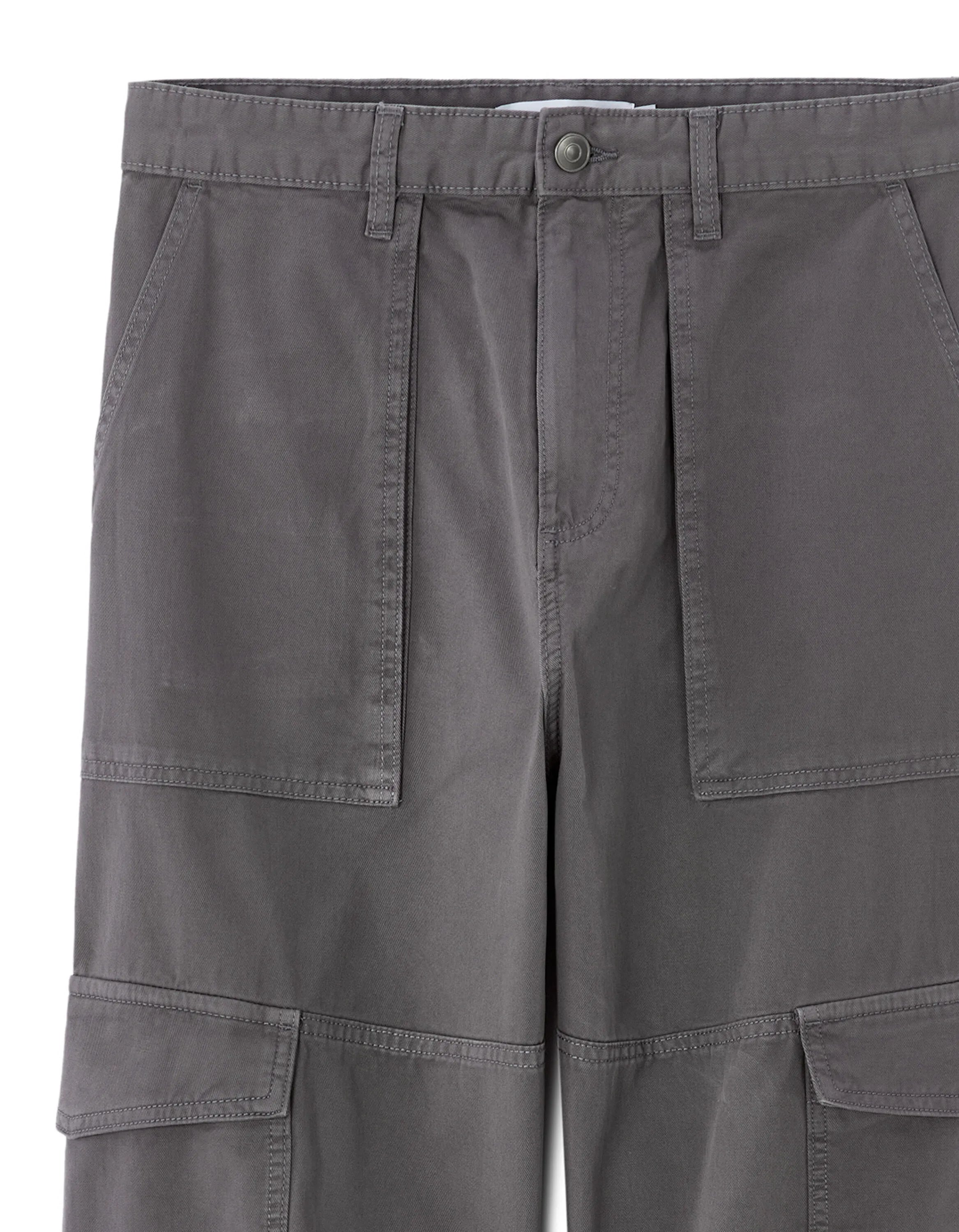 Celio_Grey_Baggy Cargo Pants 100% Cotton_MOBAGO_GREY_08