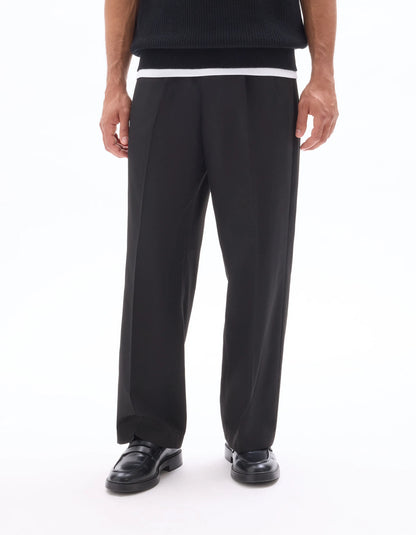 Celio_Black_24H Baggy Loose Pants_MOBIG_BLACK_02