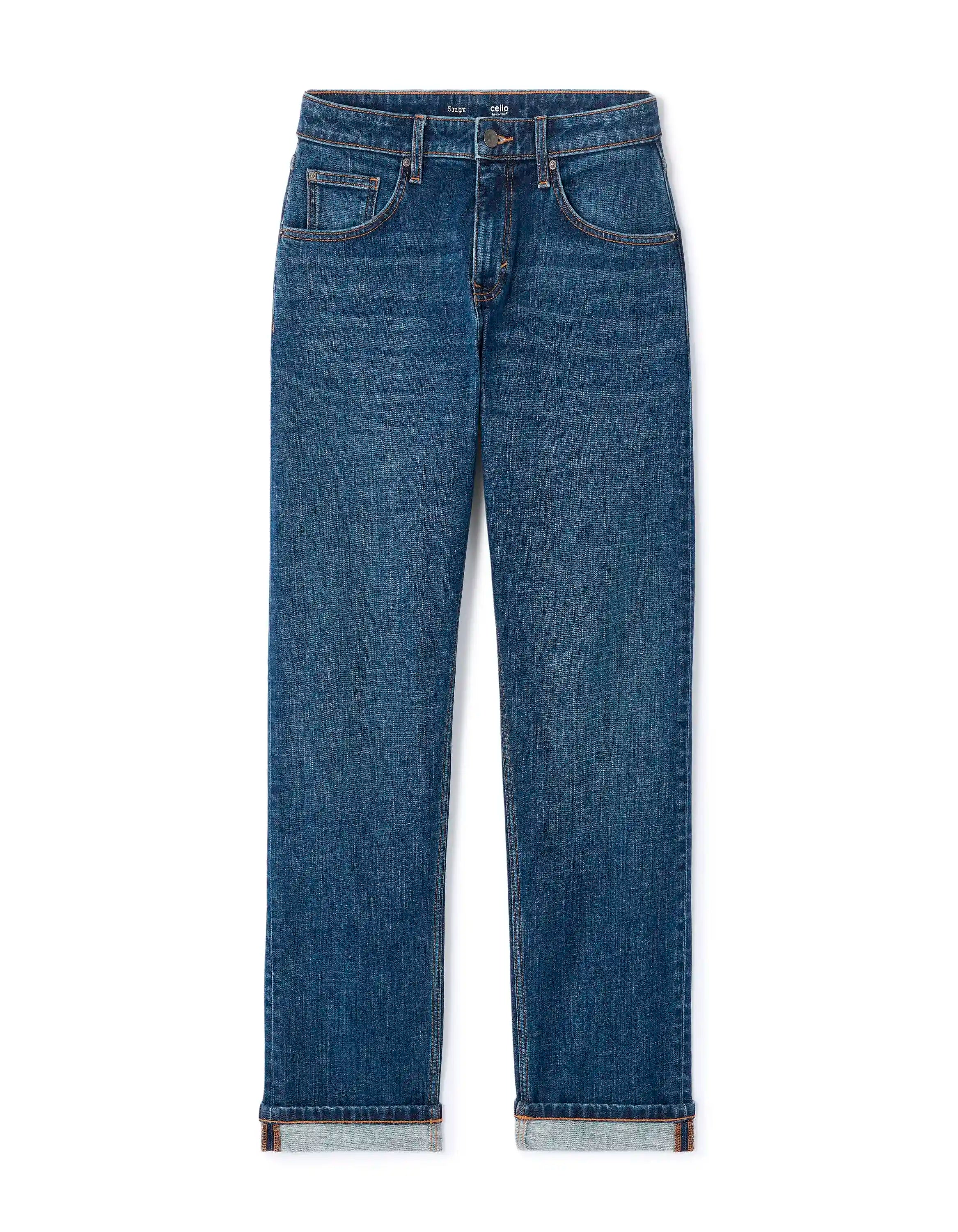 Celio_Double Stone_Thermolite Straight Stretch Cotton Jeans_MOBRUSH_DOUBLE STONE_02