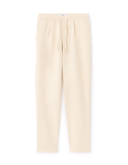 Celio_Ecru_100% Cotton Canvas Textured Slim Pants_MOCANVAS_ECRU_07
