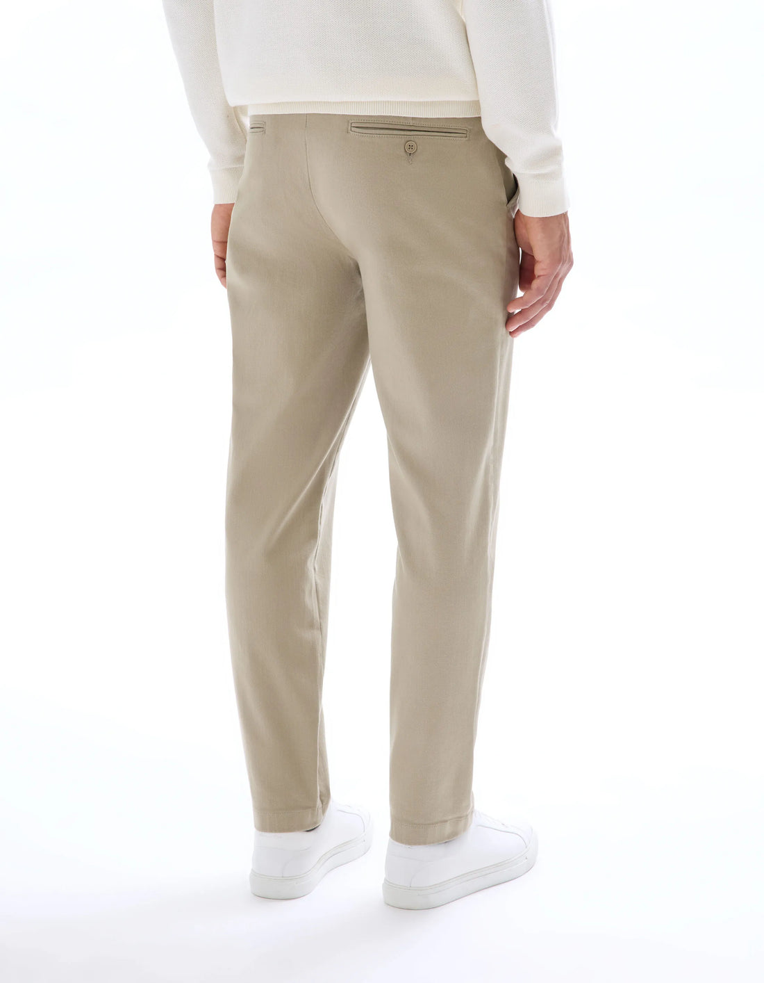 Celio_Beige Clair_Slim Powerflex Stretch Cotton Chino Pants_MOFRENCHIE_BEIGE CLAIR_01