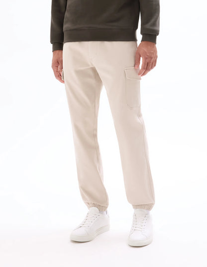 Celio_Beige Clair_Stretch Cotton Straight Cargo Pants_MOGO_BEIGE CLAIR_02