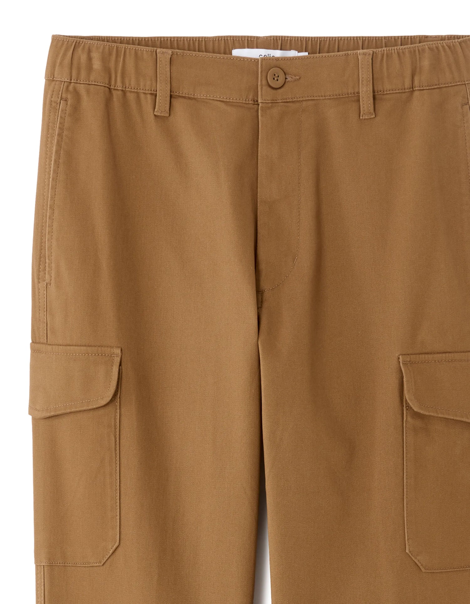 Celio_Caramel_Straight Stretch Cotton Cargo Pants_MOGO_CARAMEL_06