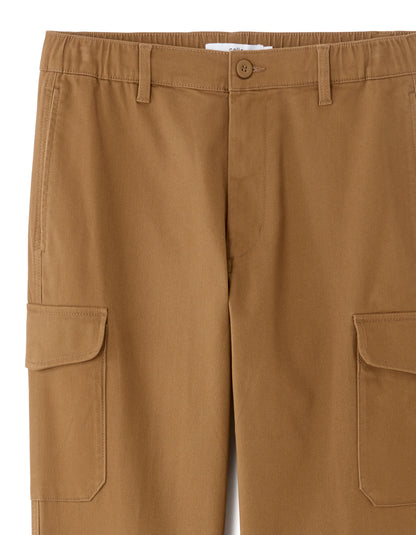 Celio_Caramel_Straight Stretch Cotton Cargo Pants_MOGO_CARAMEL_06