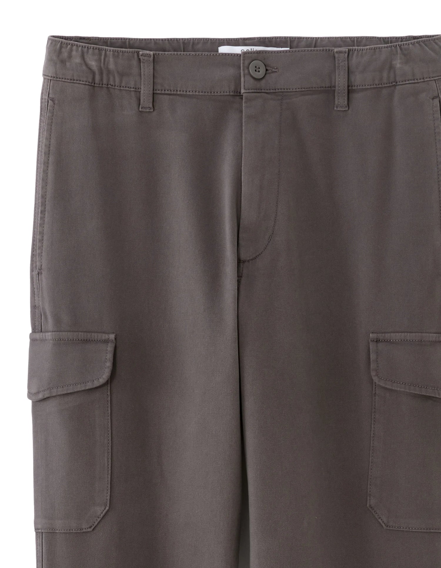 Celio_Grey_Straight Stretch Cotton Cargo Pants_MOGO_GREY_06