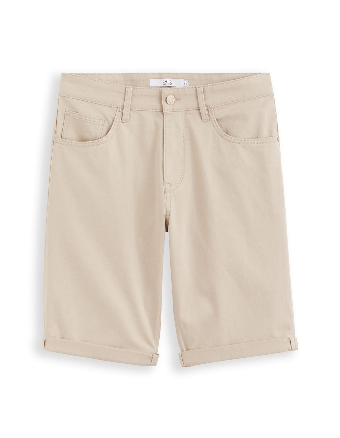 5 Pockets Stretch Cotton Bermuda Shorts_01