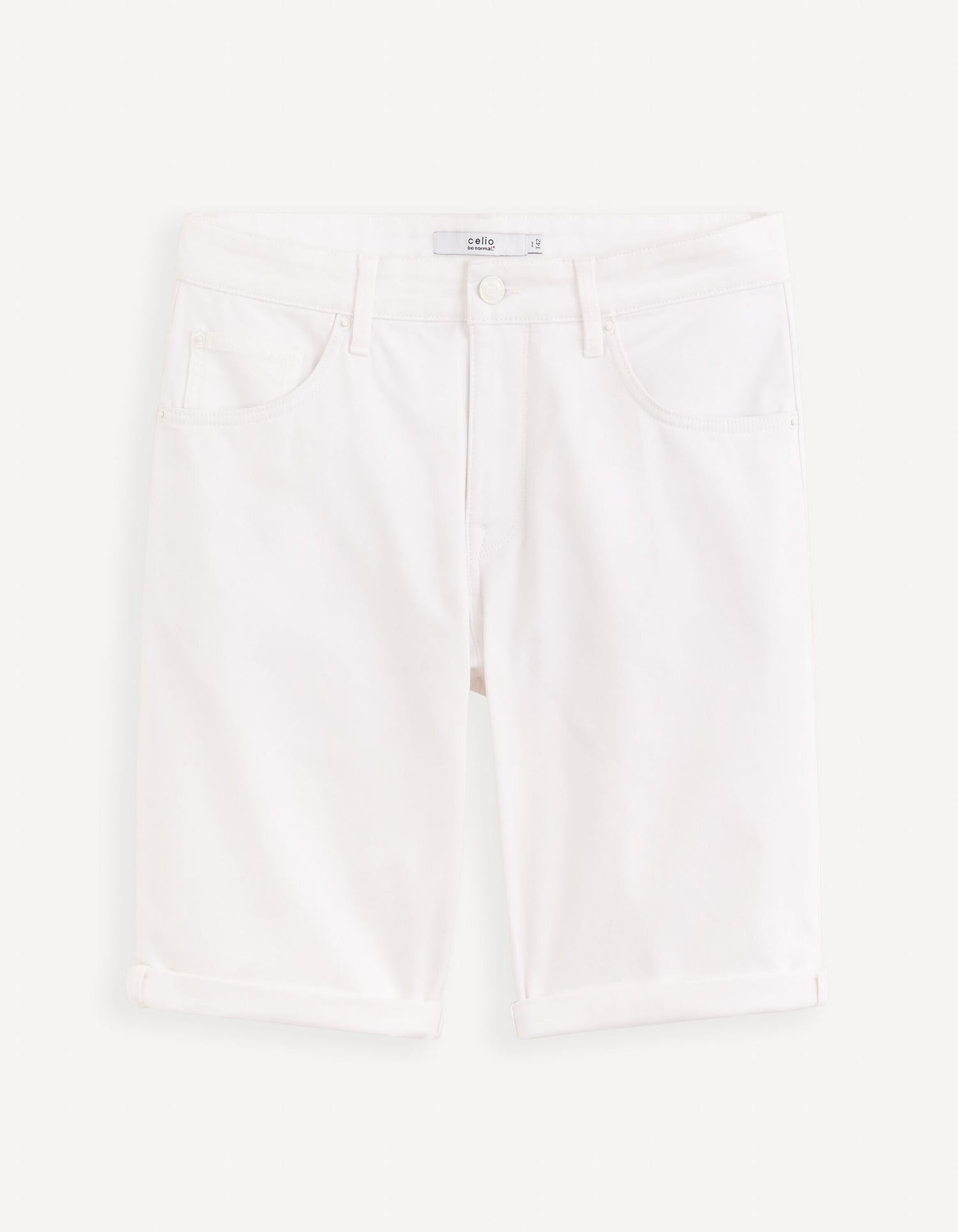 5 Pockets Stretch Cotton Bermuda Shorts_02