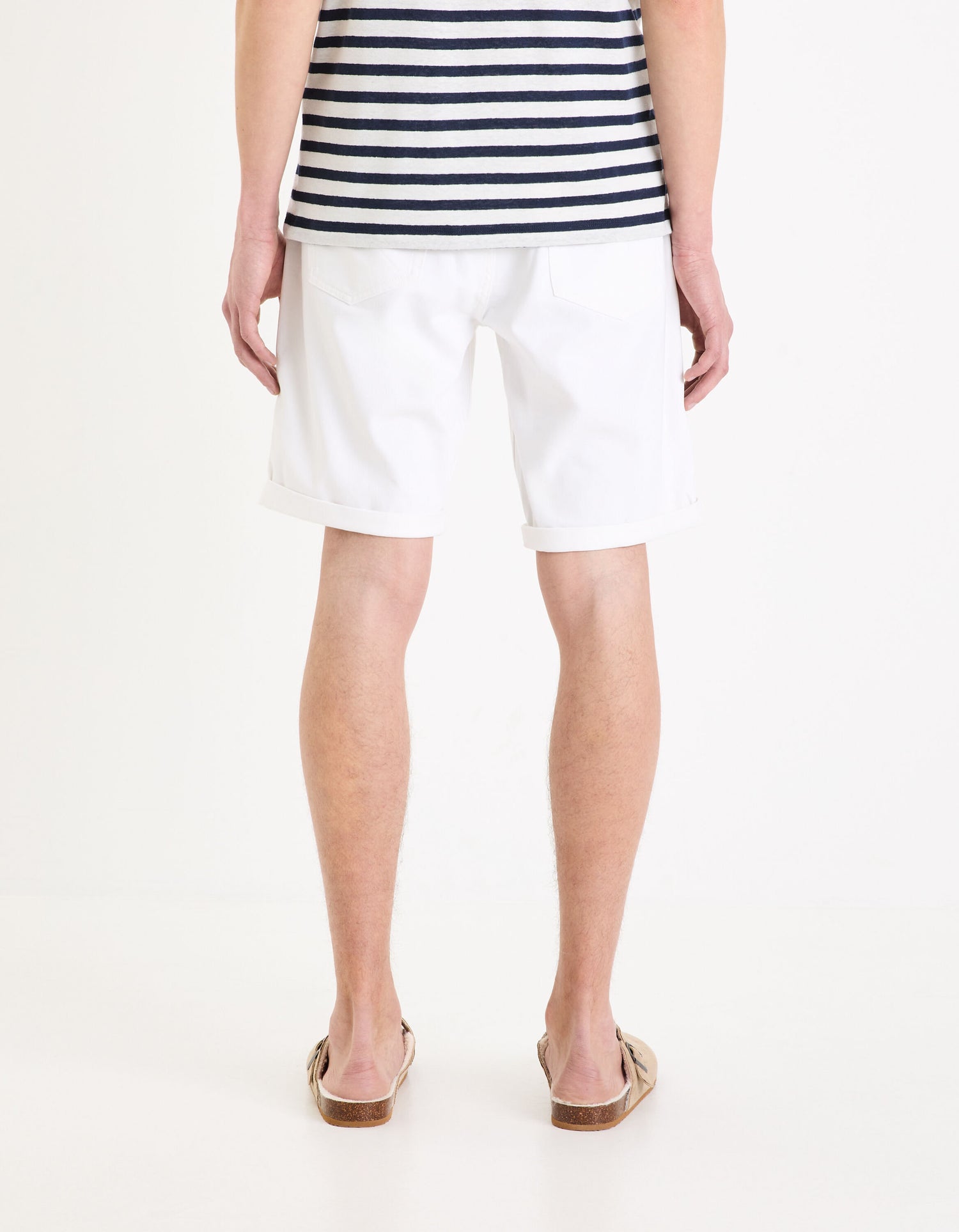 Knitted Cotton Shorts - White_MOHITOBM_WHITE_04