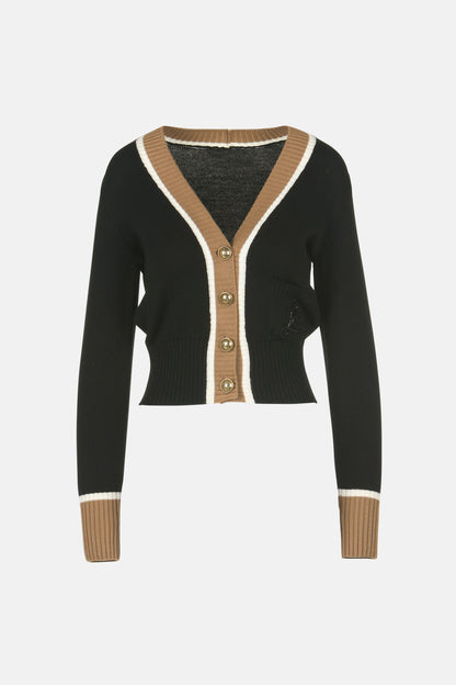 Luisa Spagnoli_Nero/Biscotto/Panna_Monoposto - Embroidered Cardigan_MONOPOSTO_0101 2246 0202_06