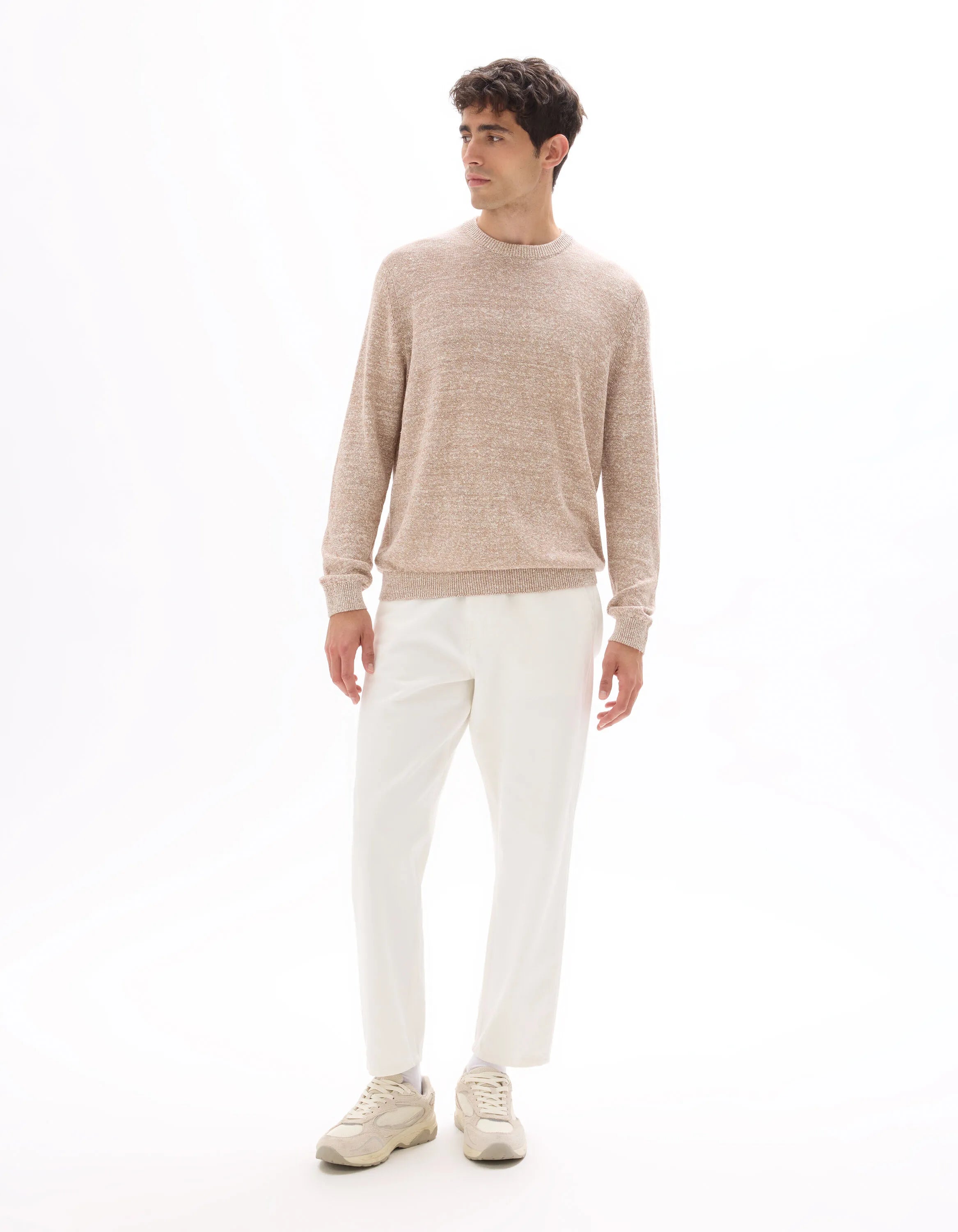 Celio_Ecru_Relaxed Jeans 100% Cotton_MORELAX_ECRU_01