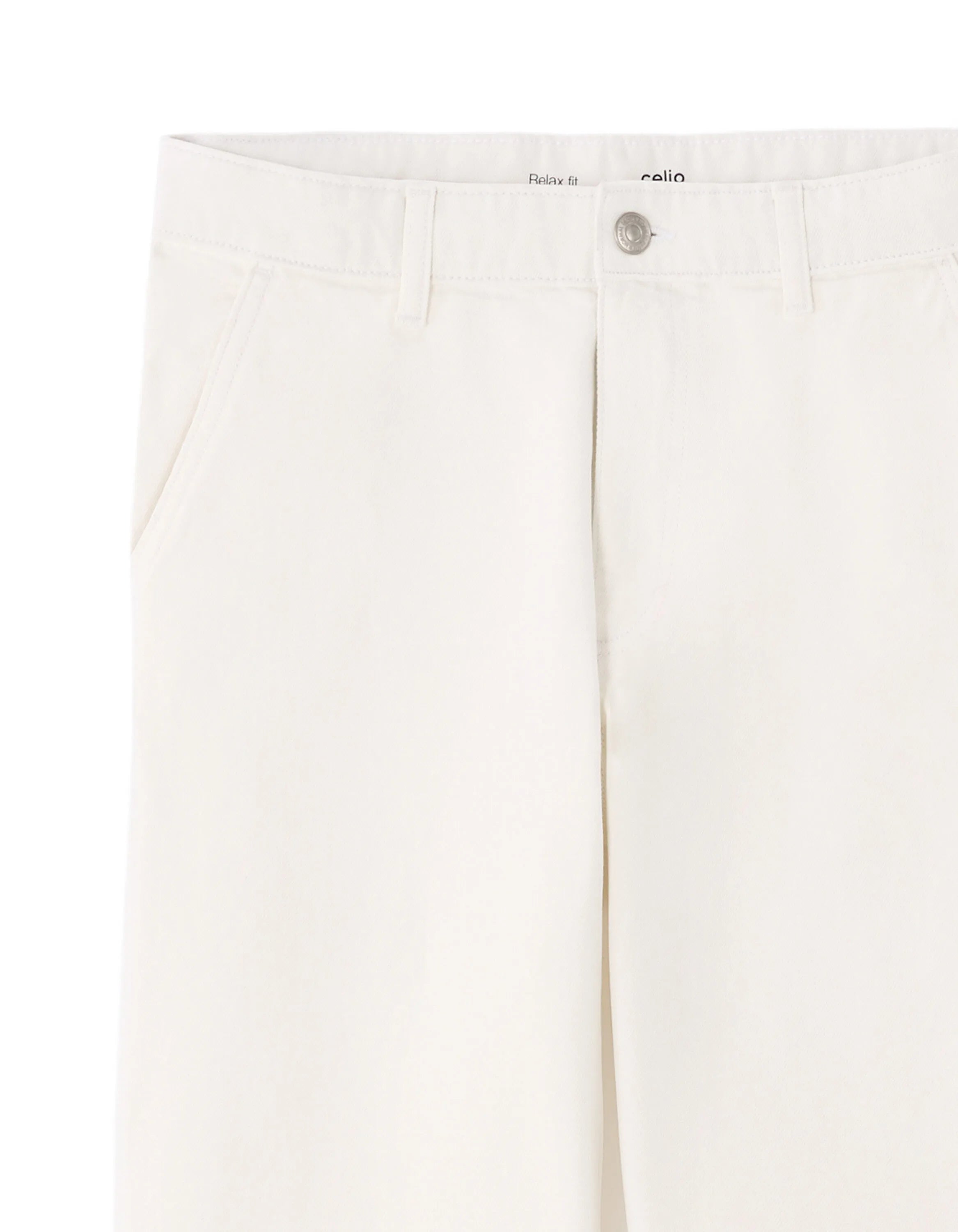 Celio_Ecru_Relaxed Jeans 100% Cotton_MORELAX_ECRU_07