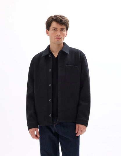 Celio_Black_Unlined Mesh Jacket - Black_MUBIAISHRT_BLACK_01