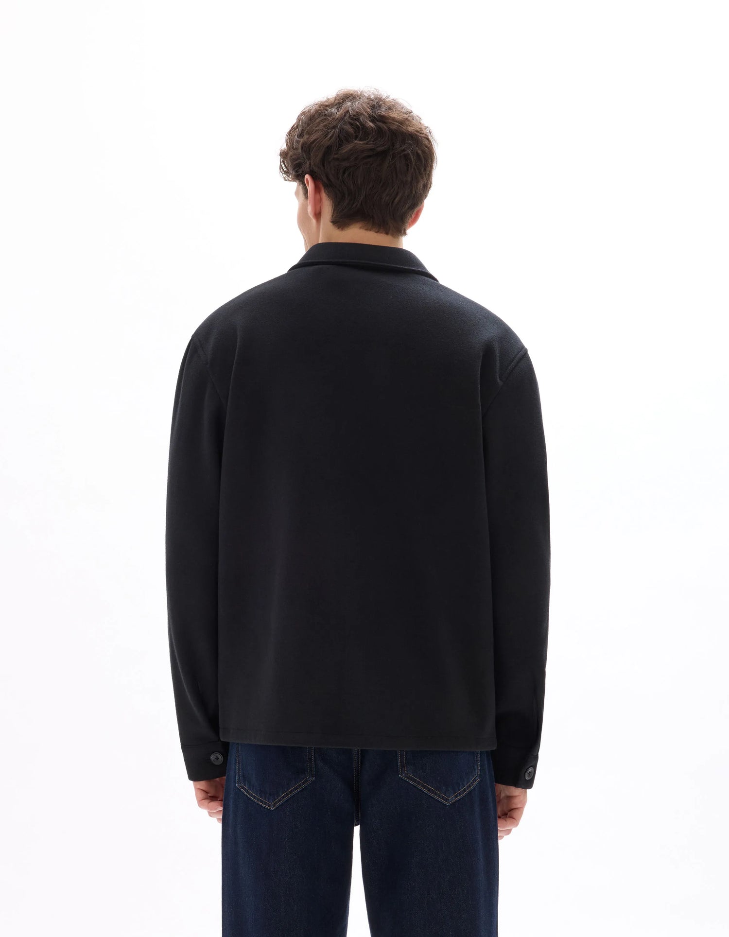 Celio_Black_Unlined Mesh Jacket - Black_MUBIAISHRT_BLACK_03