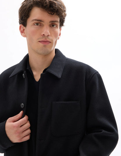 Celio_Black_Unlined Mesh Jacket - Black_MUBIAISHRT_BLACK_04