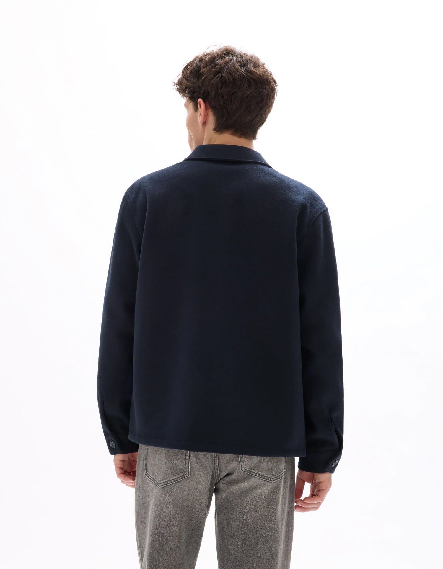 Celio_Dark Navy_Unlined Knitted Jacket_MUBIAISHRT_DARK NAVY_03
