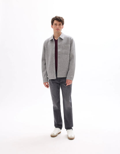 Celio_Heather Grey_Unlined Mesh Jacket_MUBIAISHRT_HEATHER GREY_01