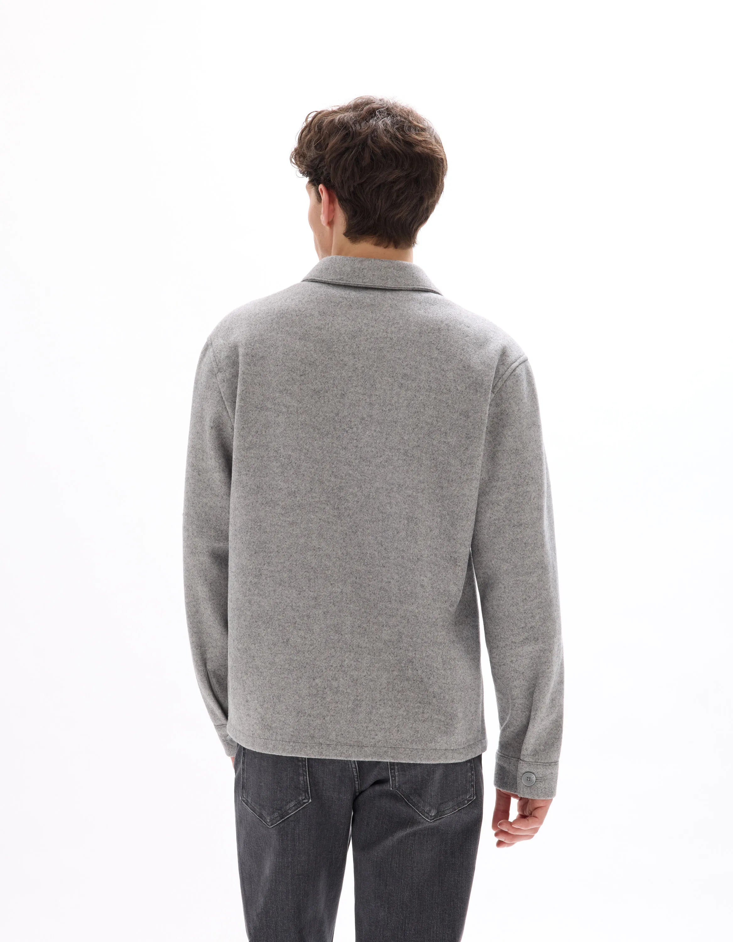 Celio_Heather Grey_Unlined Mesh Jacket_MUBIAISHRT_HEATHER GREY_03