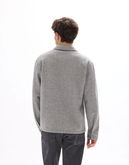 Celio_Heather Grey_Unlined Mesh Jacket_MUBIAISHRT_HEATHER GREY_03