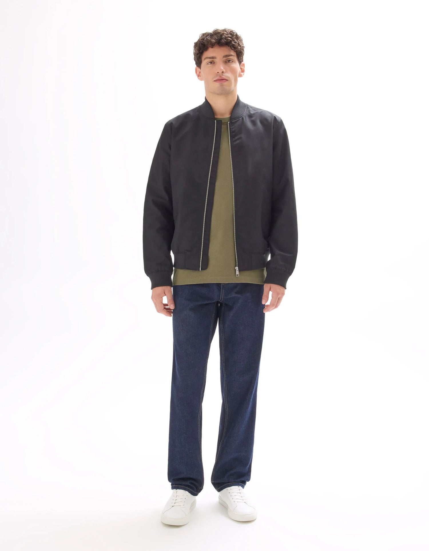 Celio_Black_Lightweight Bomber Jacket_MUBLUZ_BLACK_01