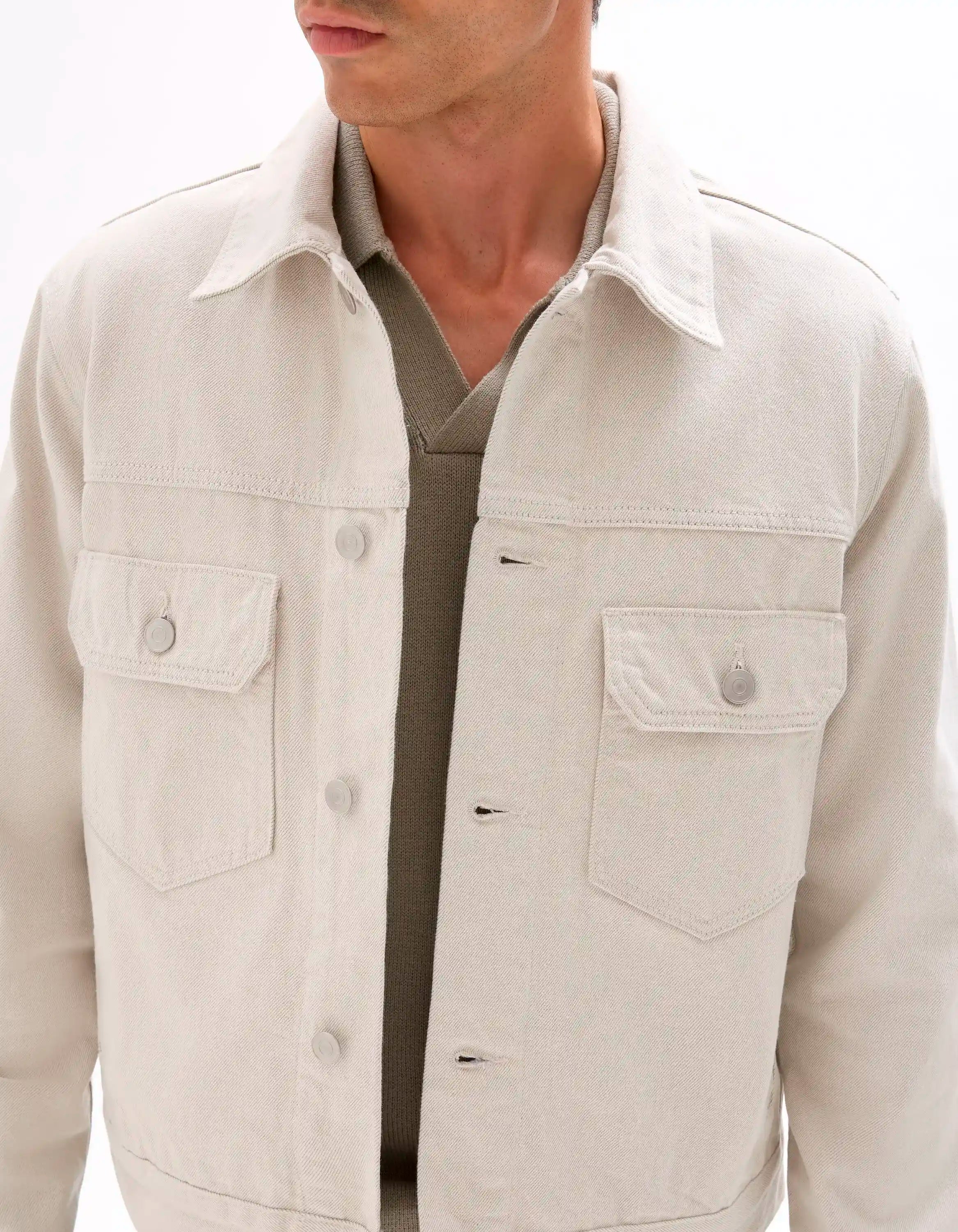 Celio_Ecru_Denim Jacket_MUDENIM_ECRU_04