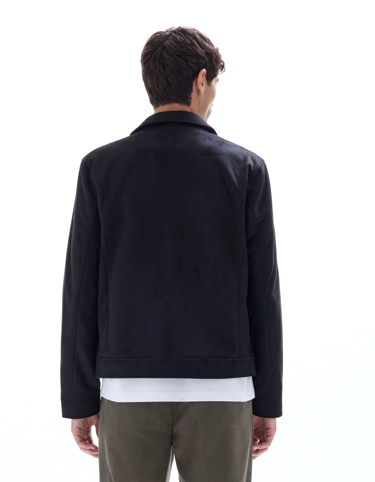 Celio_Black_Faux Suede Jacket_MUFASTER_BLACK_03