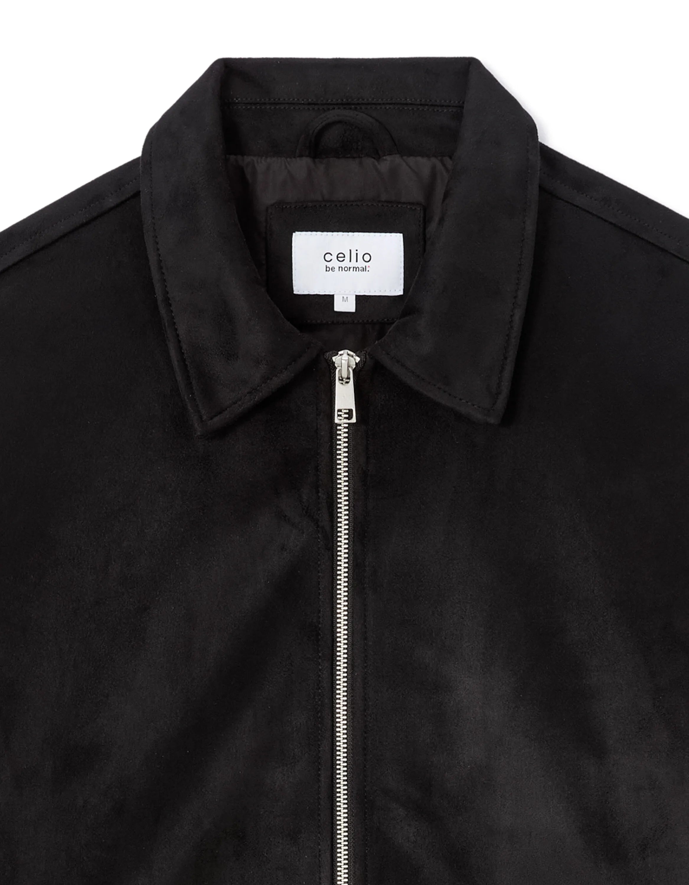Celio_Black_Faux Suede Jacket_MUFASTER_BLACK_06